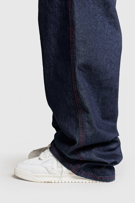 Contrast Raw Denim
