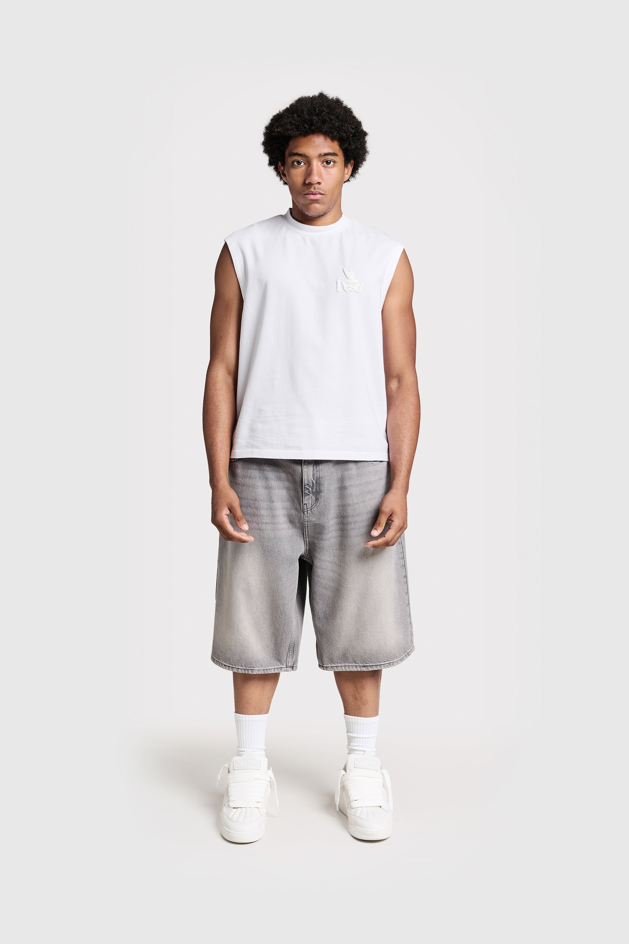 Peso RAWS Sleeveless Tee White - Jetzt online kaufen – PESOCLO