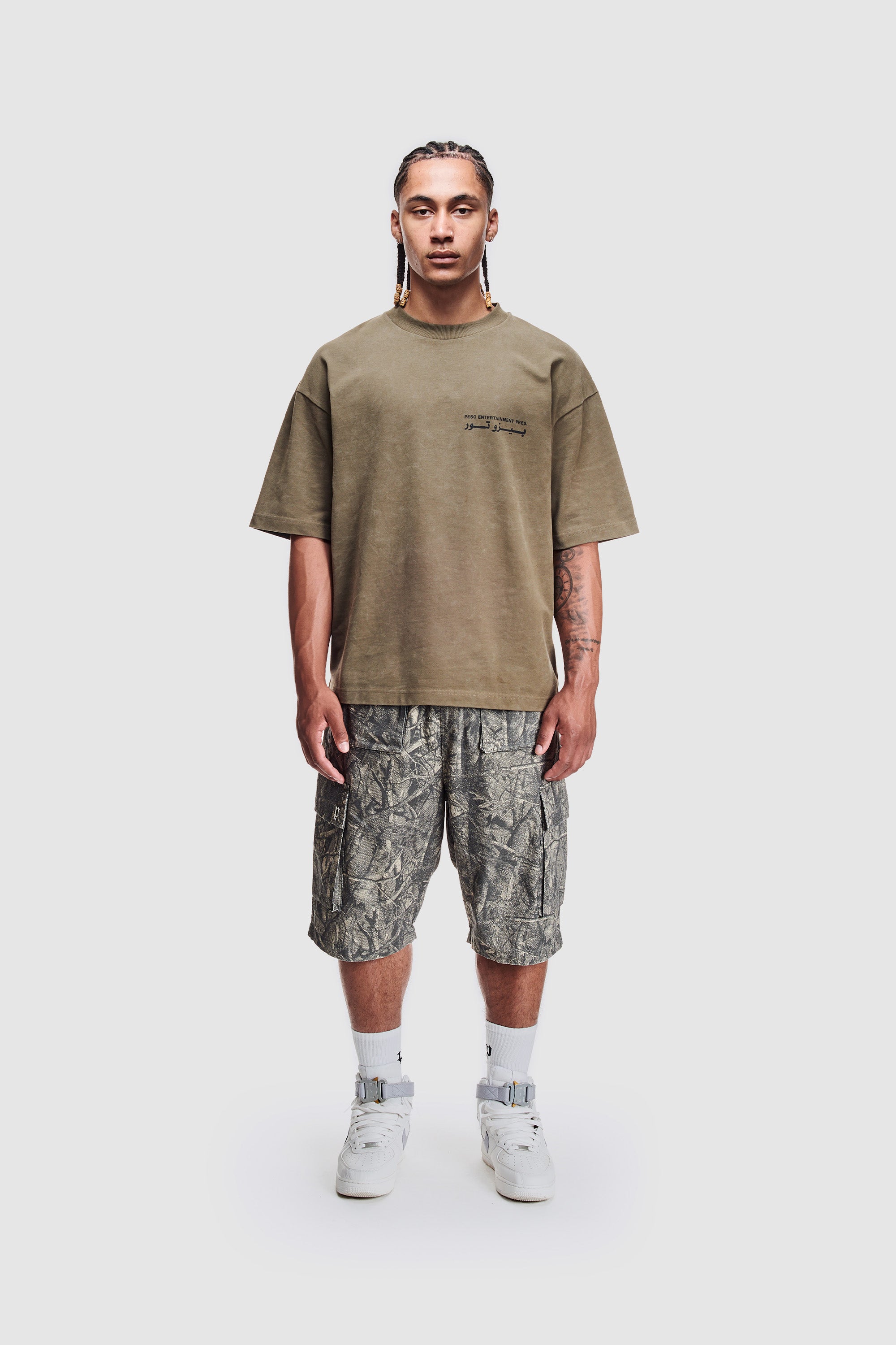 Peso Camo Shorts Faded Forest - buy online now – PESOCLO