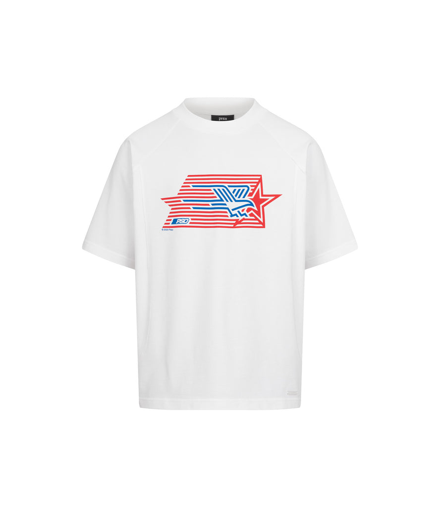 Star Tee with Rib Panel