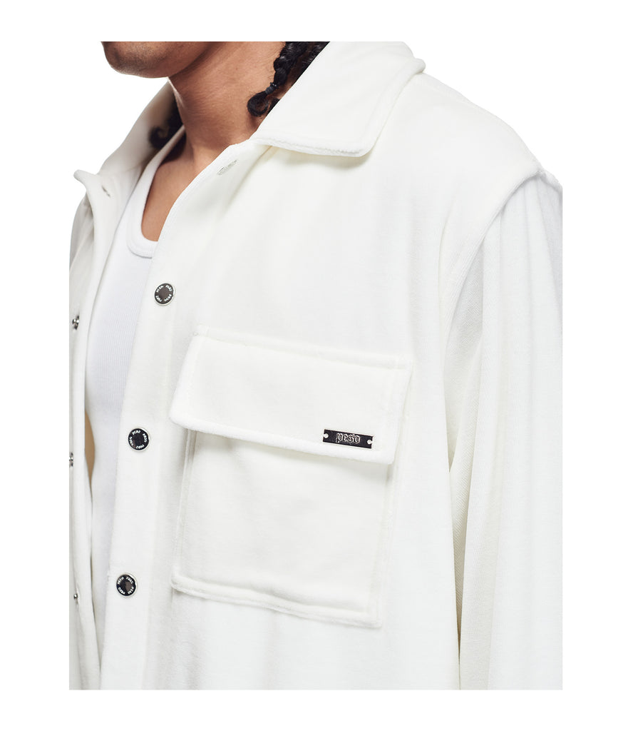 Velvet overshirt