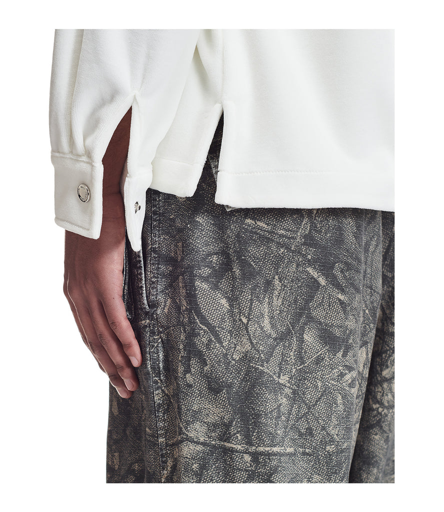 Velvet overshirt