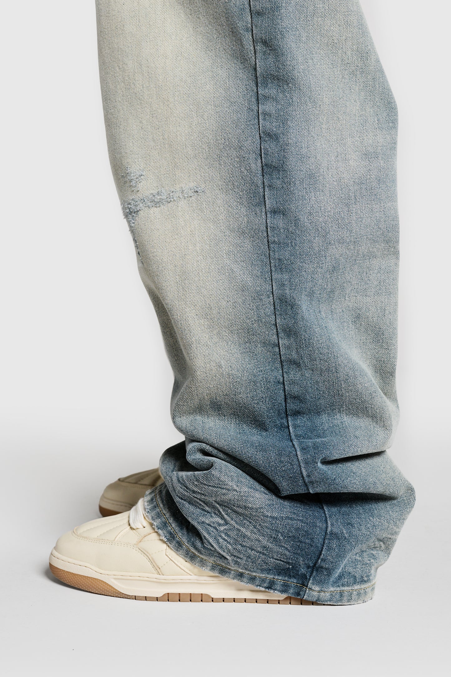 Distressed denim