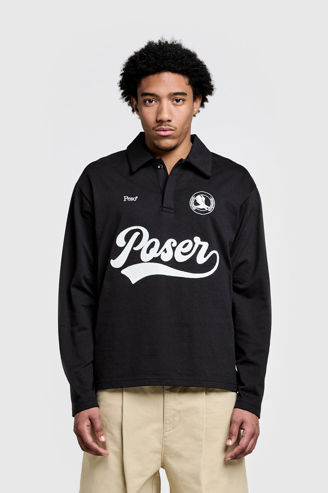 Peso Poser Rugby Polo Black - Jetzt online kaufen – PESOCLO