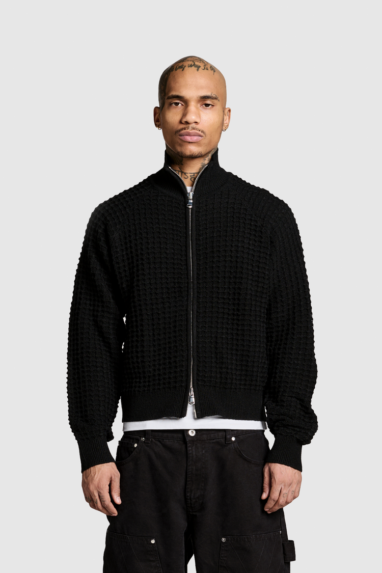 Waffle Knit Jacket