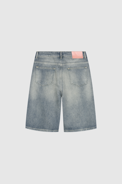 Distressed Denim Shorts