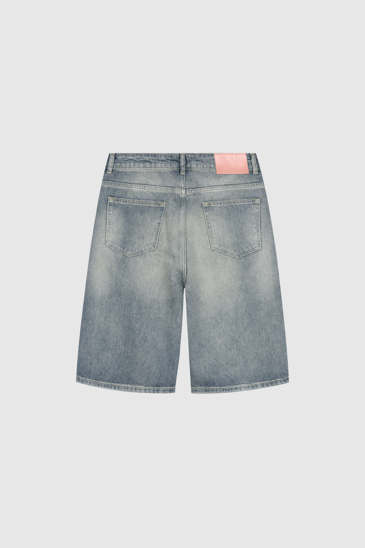 Distressed Denim Shorts