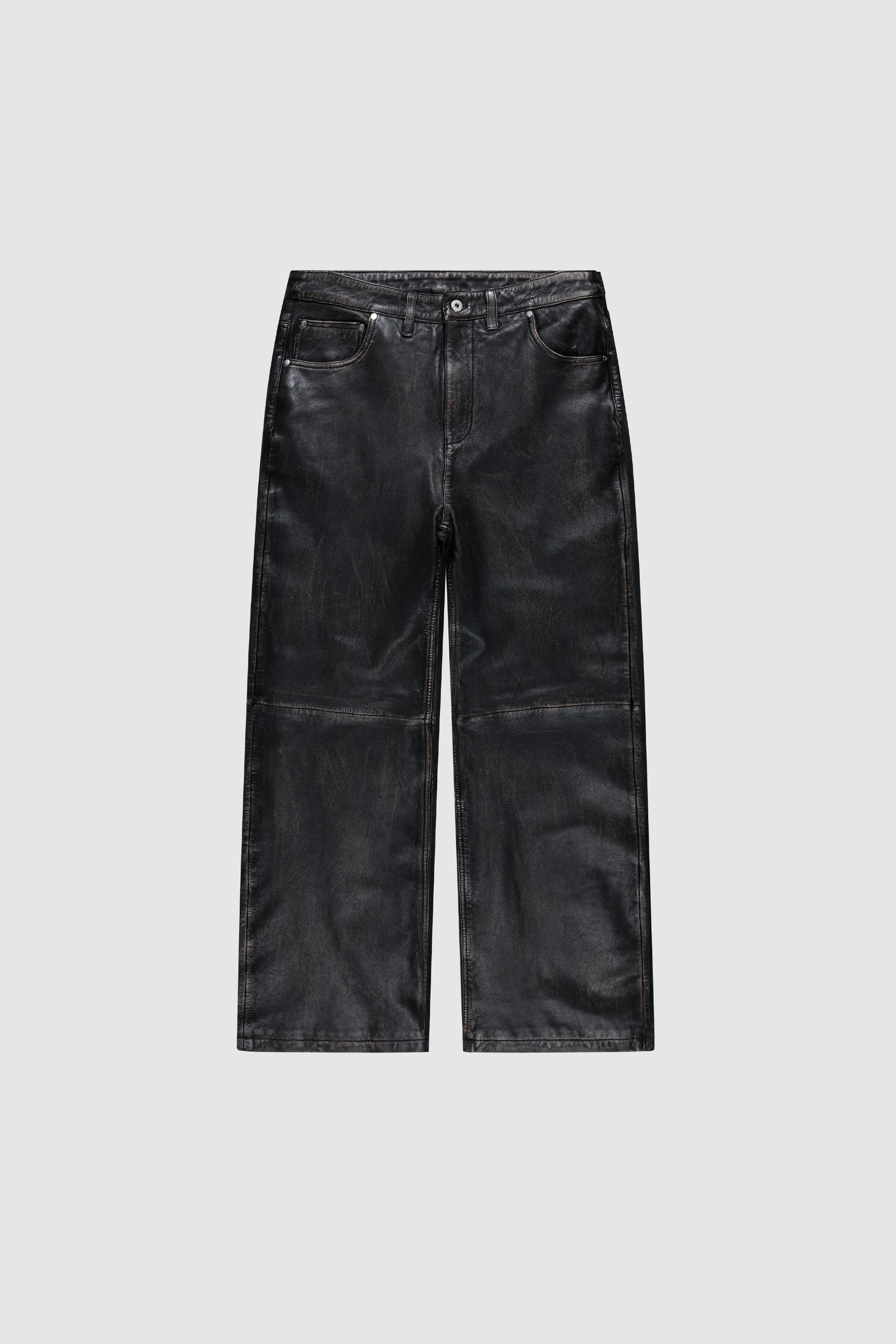 Faded Leather Pants