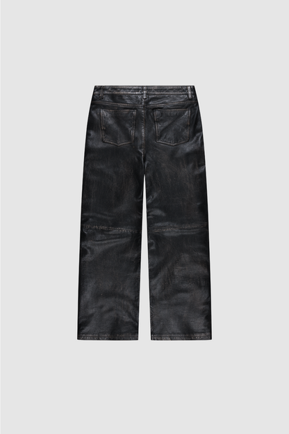 Faded Leather Pants