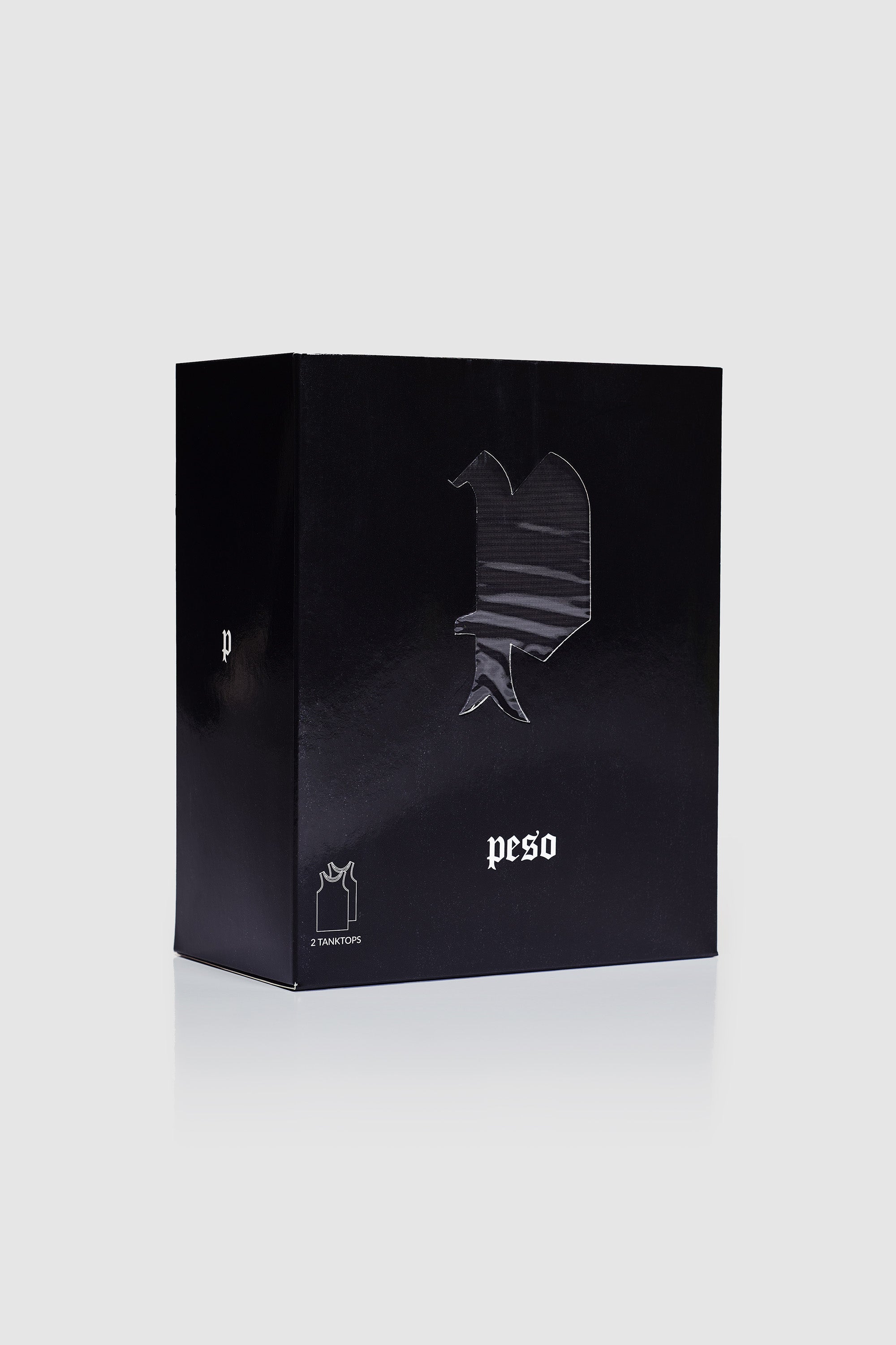 1st Peso Heavy Rib Tanktop (Double Pack) Onyx Black - Buy