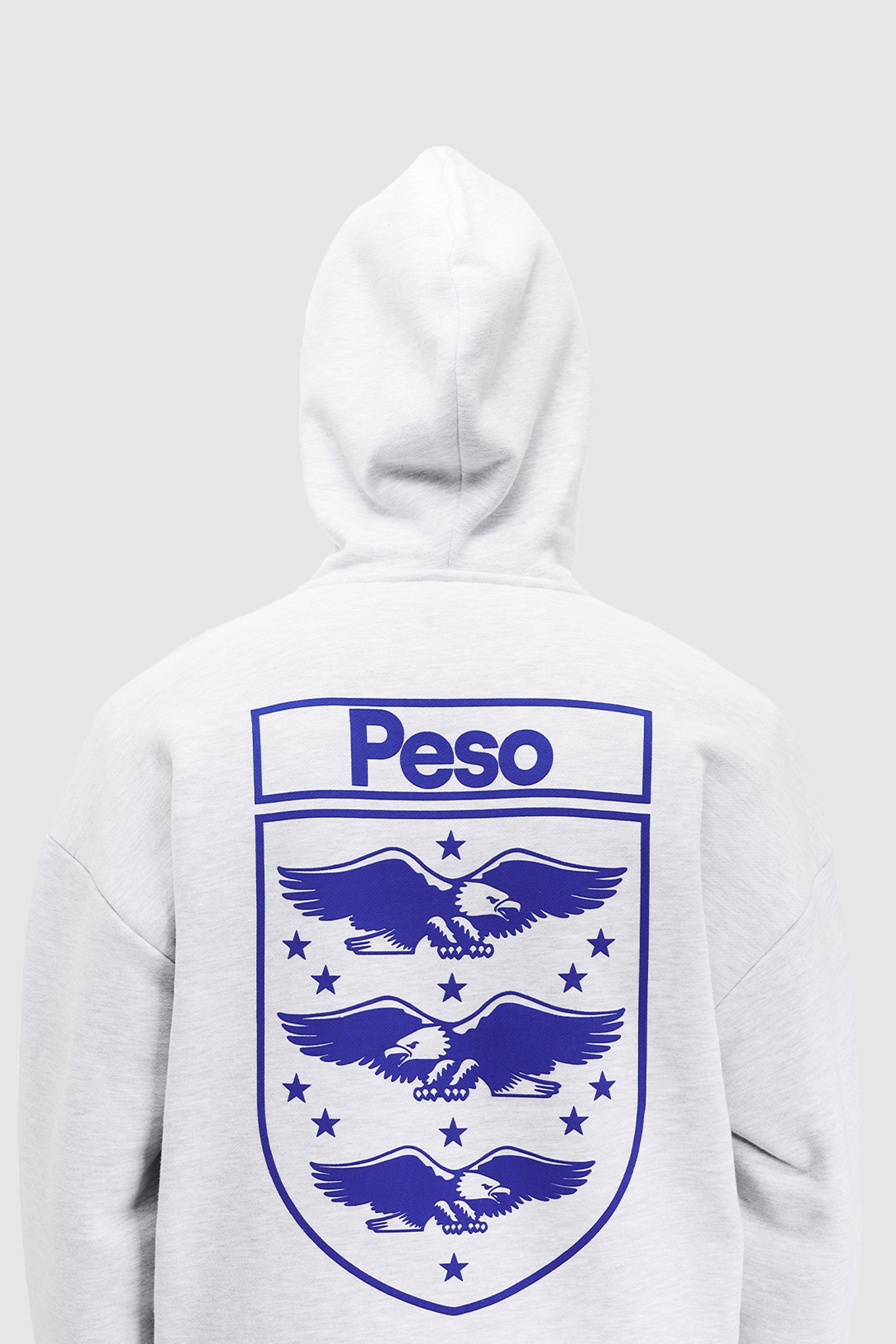 Peso Logo Zip Heather Grey – Jetzt online kaufen – PESOCLO