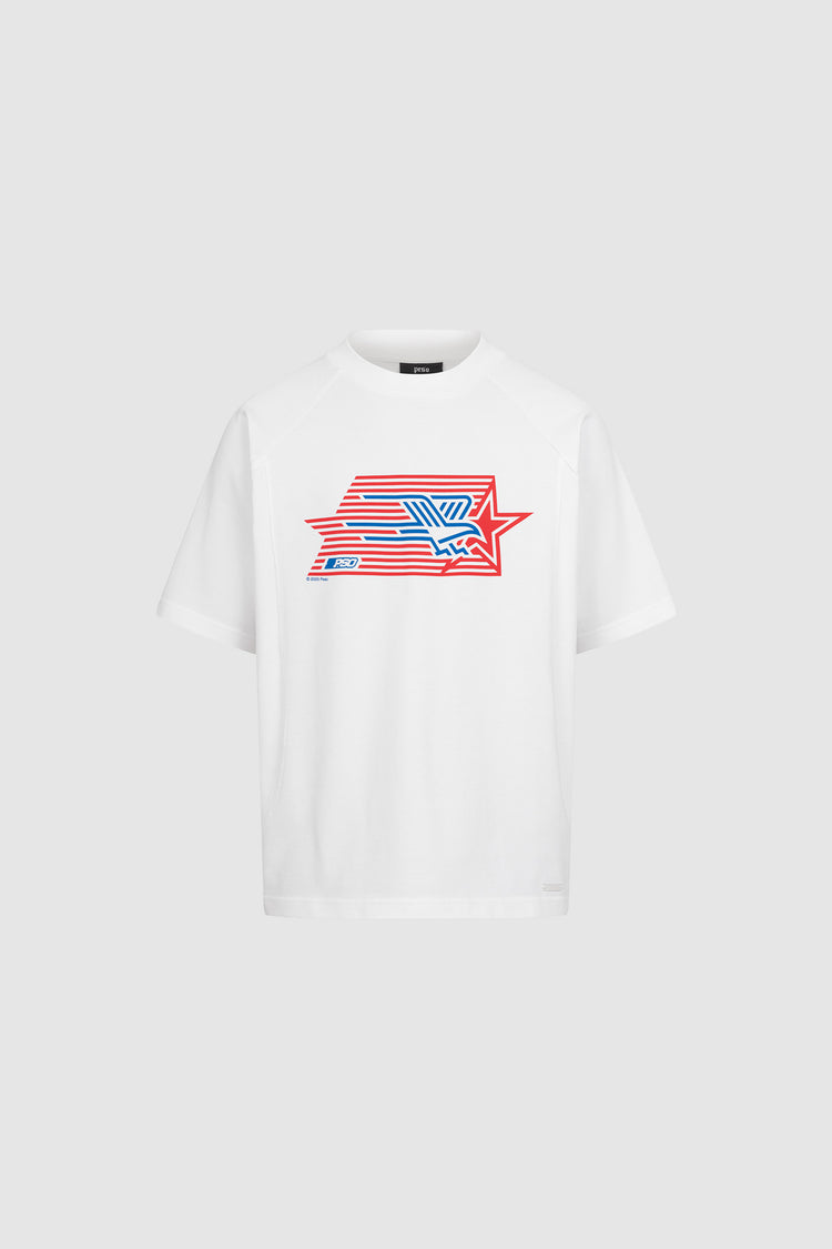 Star Tee with Rib Panel